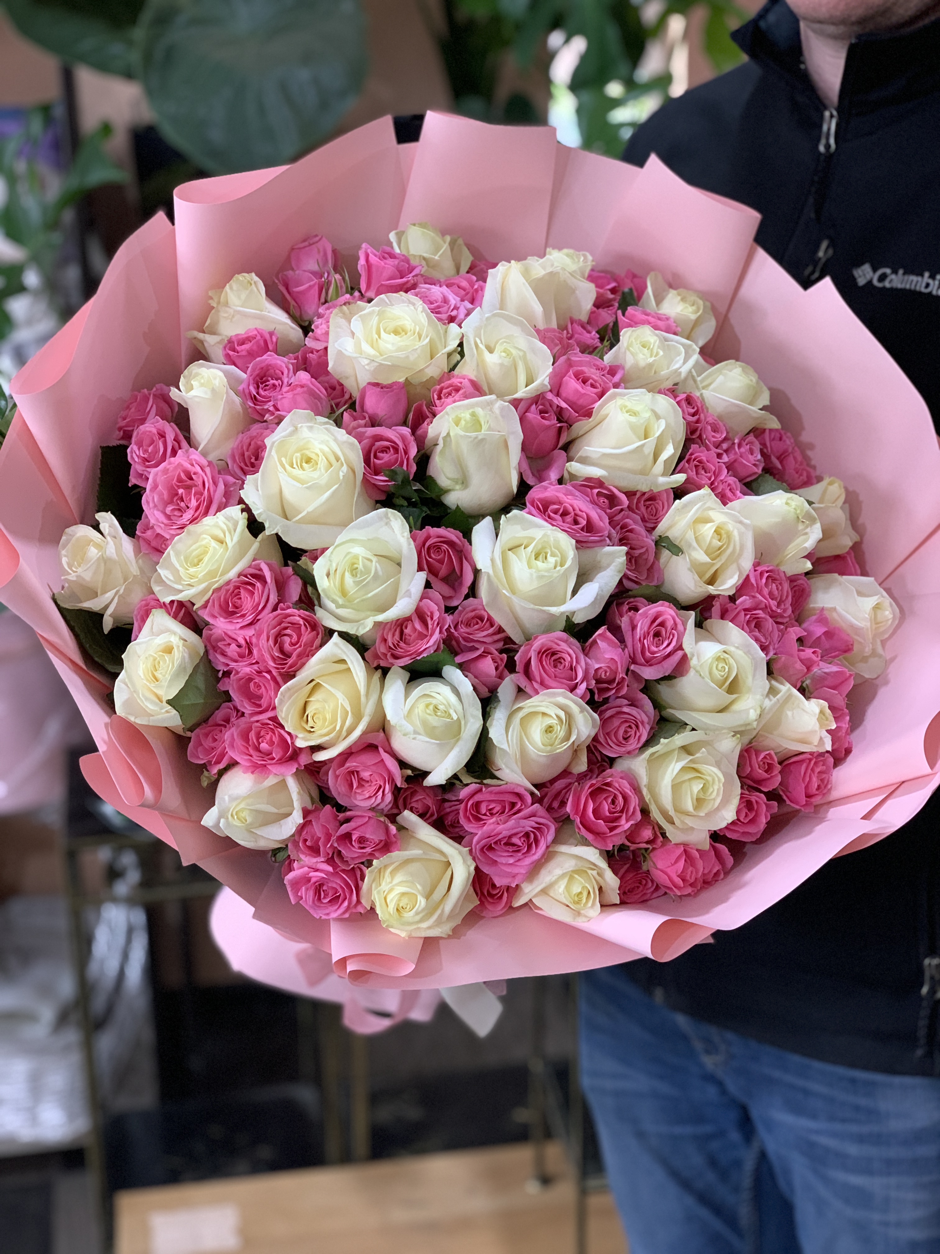 Біло-рожевий мікс