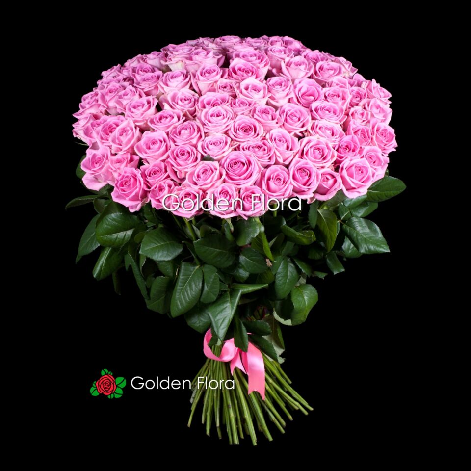 101 рожева троянда Аква